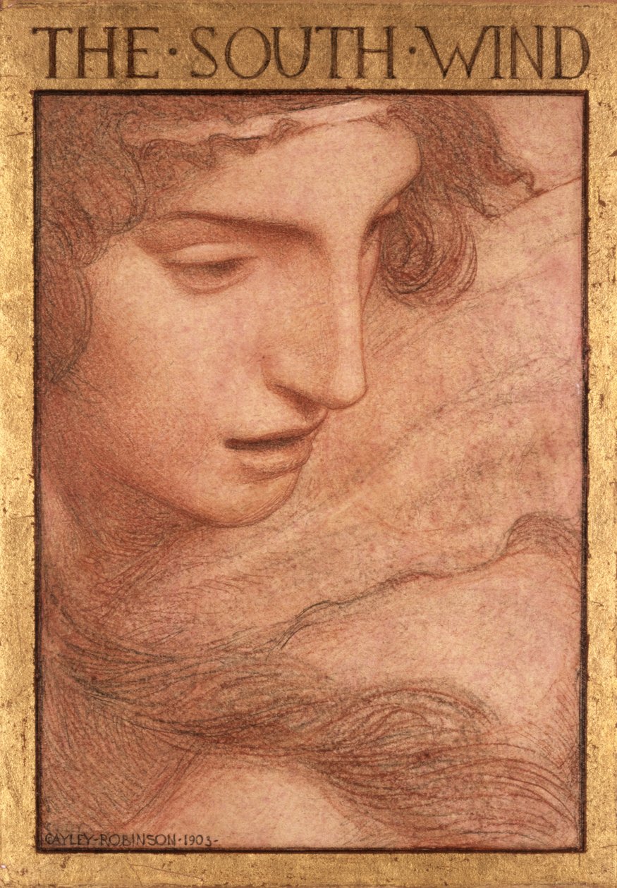 Los cuatro vientos - El viento del sur, 1903 de Frederick Cayley Robinson