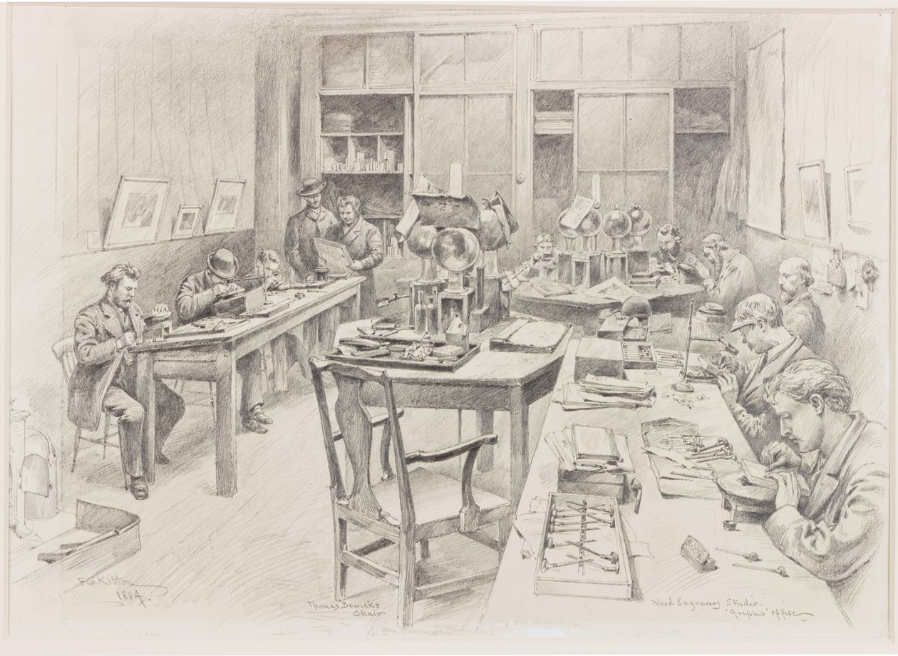 El Estudio de Grabado en Madera, Oficina 