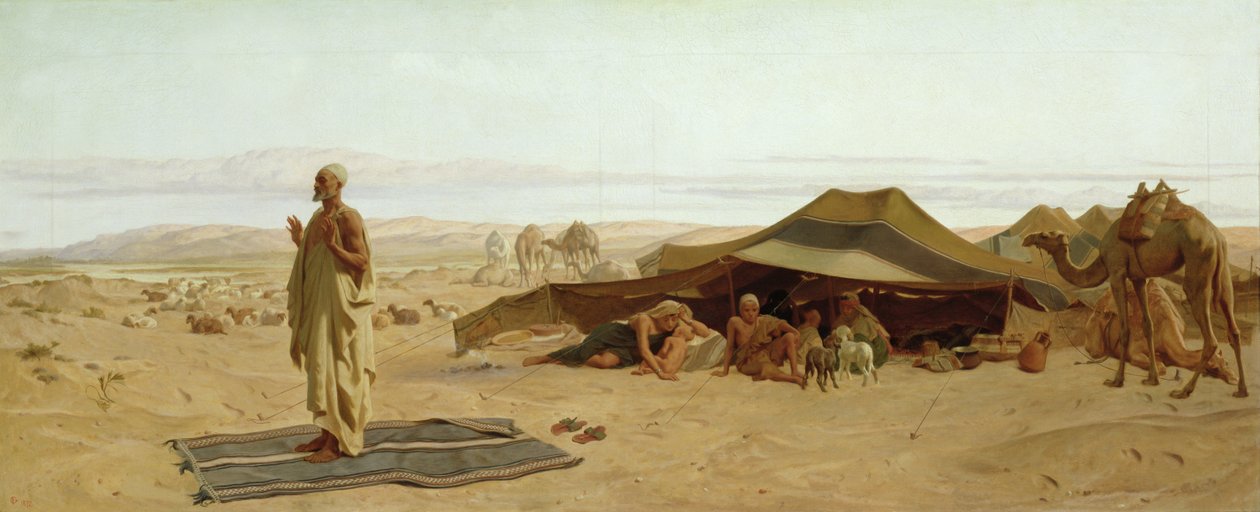 Oración vespertina en el oeste, 1872 de Frederick Goodall