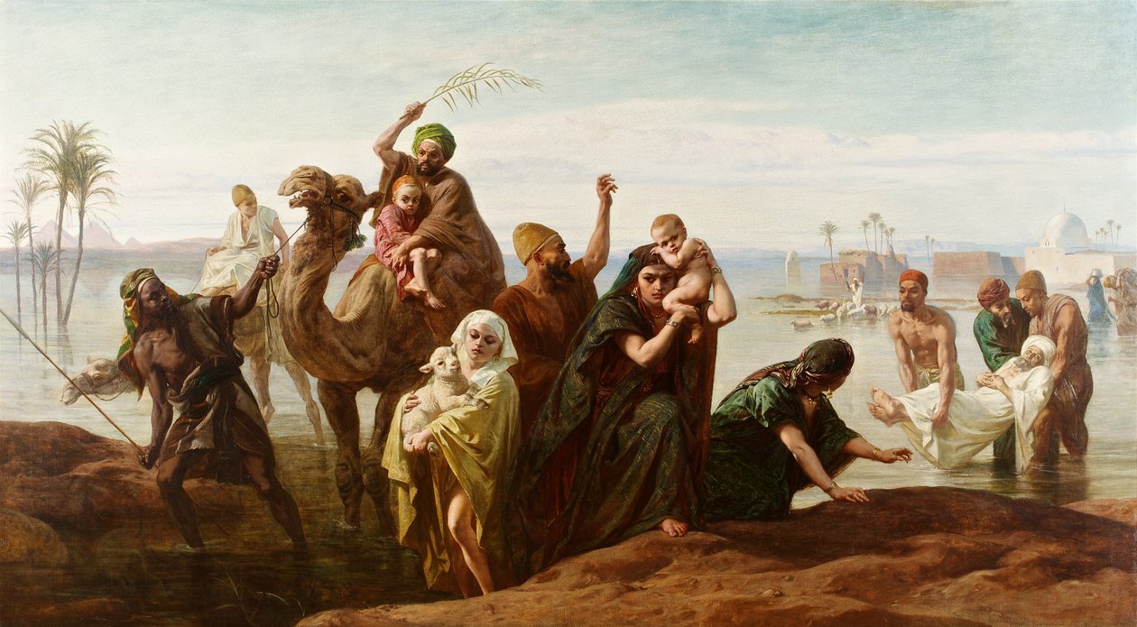 La Súbita Crecida del Nilo, 1865 de Frederick Goodall