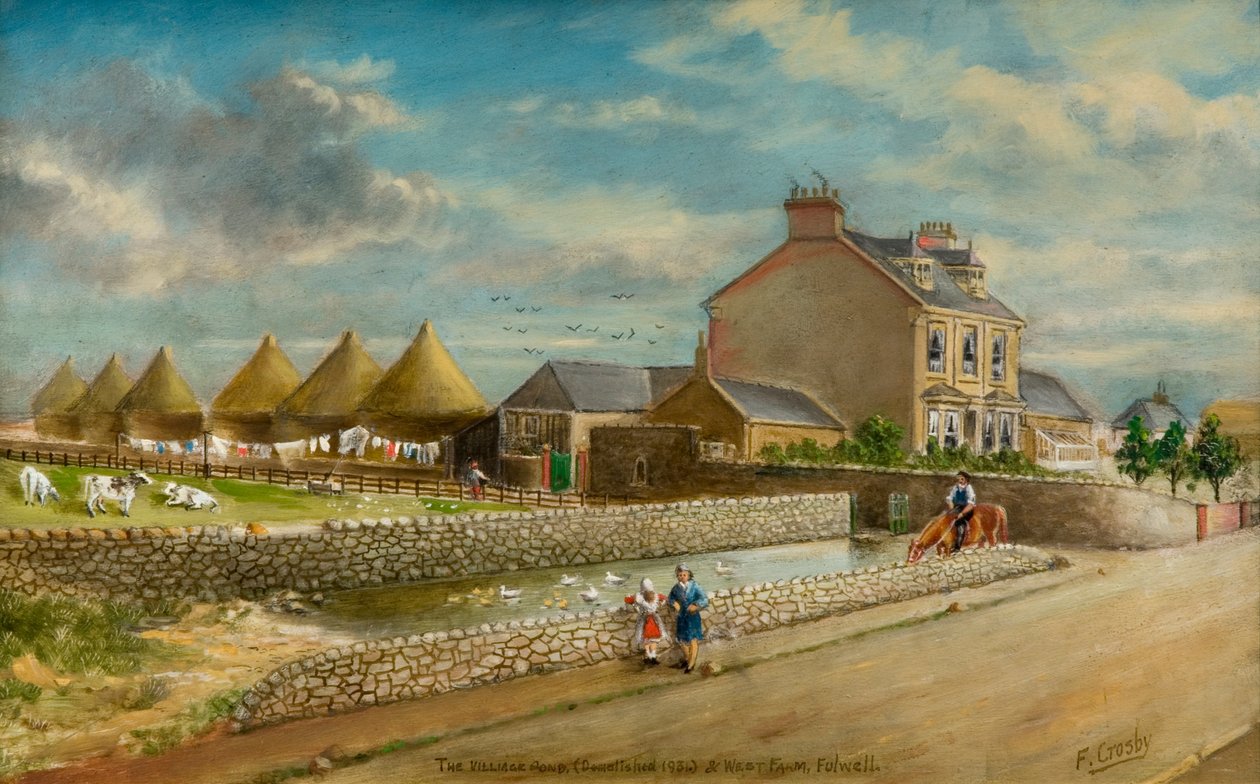 El Estanque del Pueblo y West Farm, Fulwell de Frederick Gordon Crosby