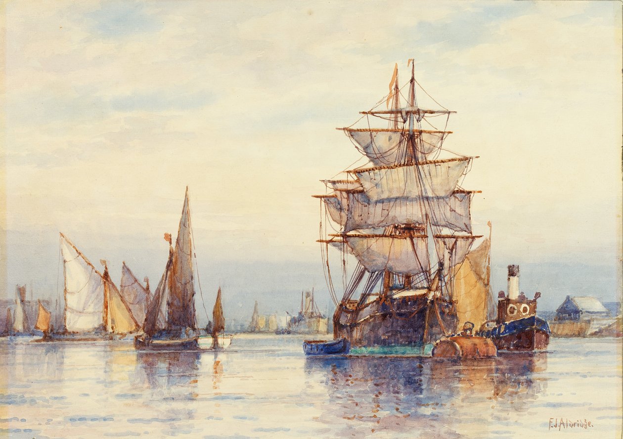 En el Támesis de Frederick James Aldridge