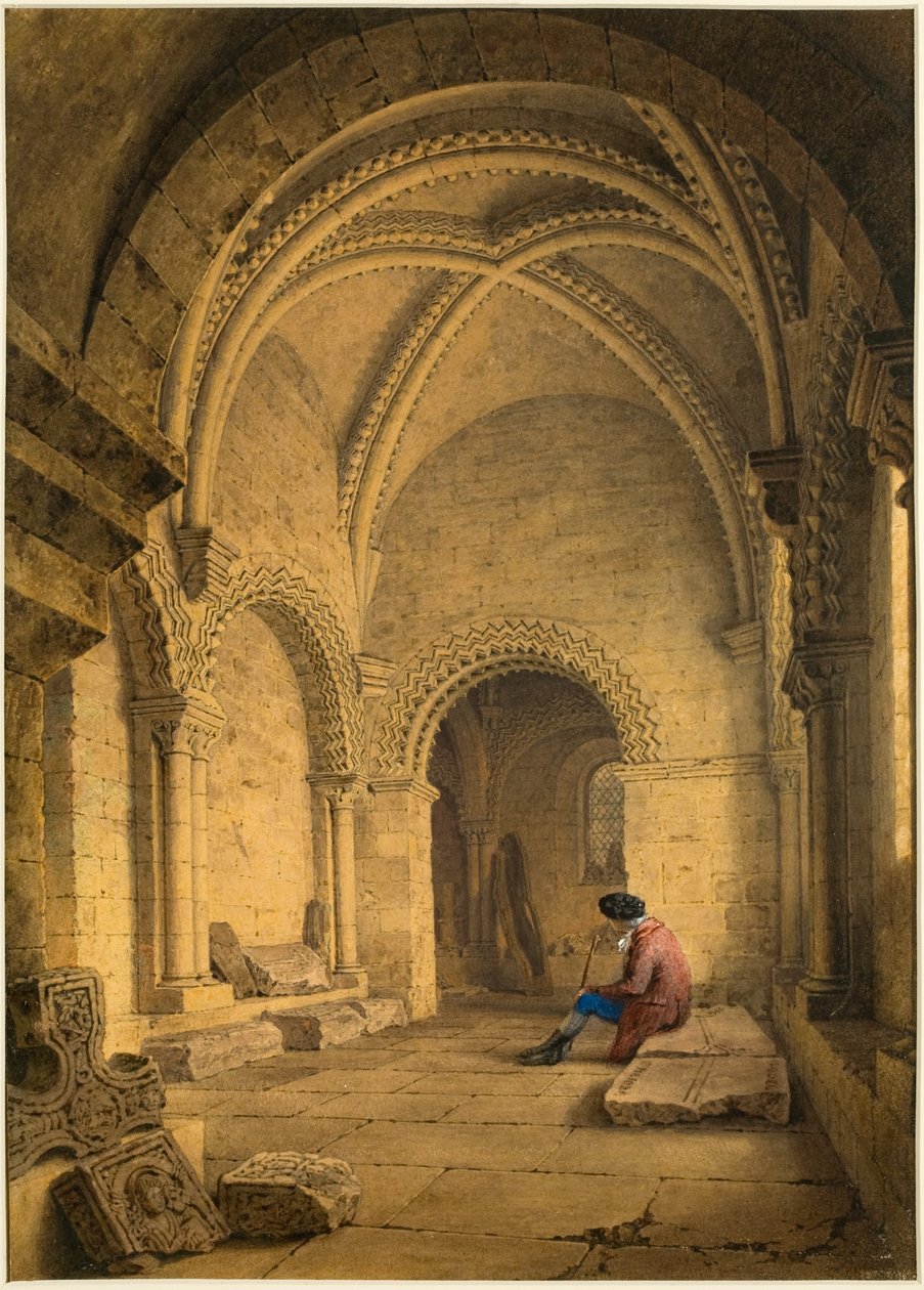 La Capilla en el Viejo Castillo, Newcastle upon Tyne de Frederick Mackenzie