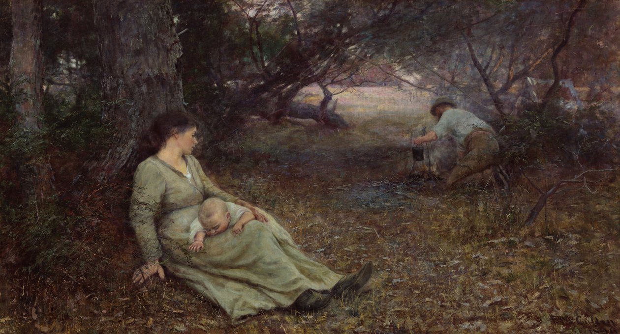 En el camino del wallaby de Frederick McCubbin