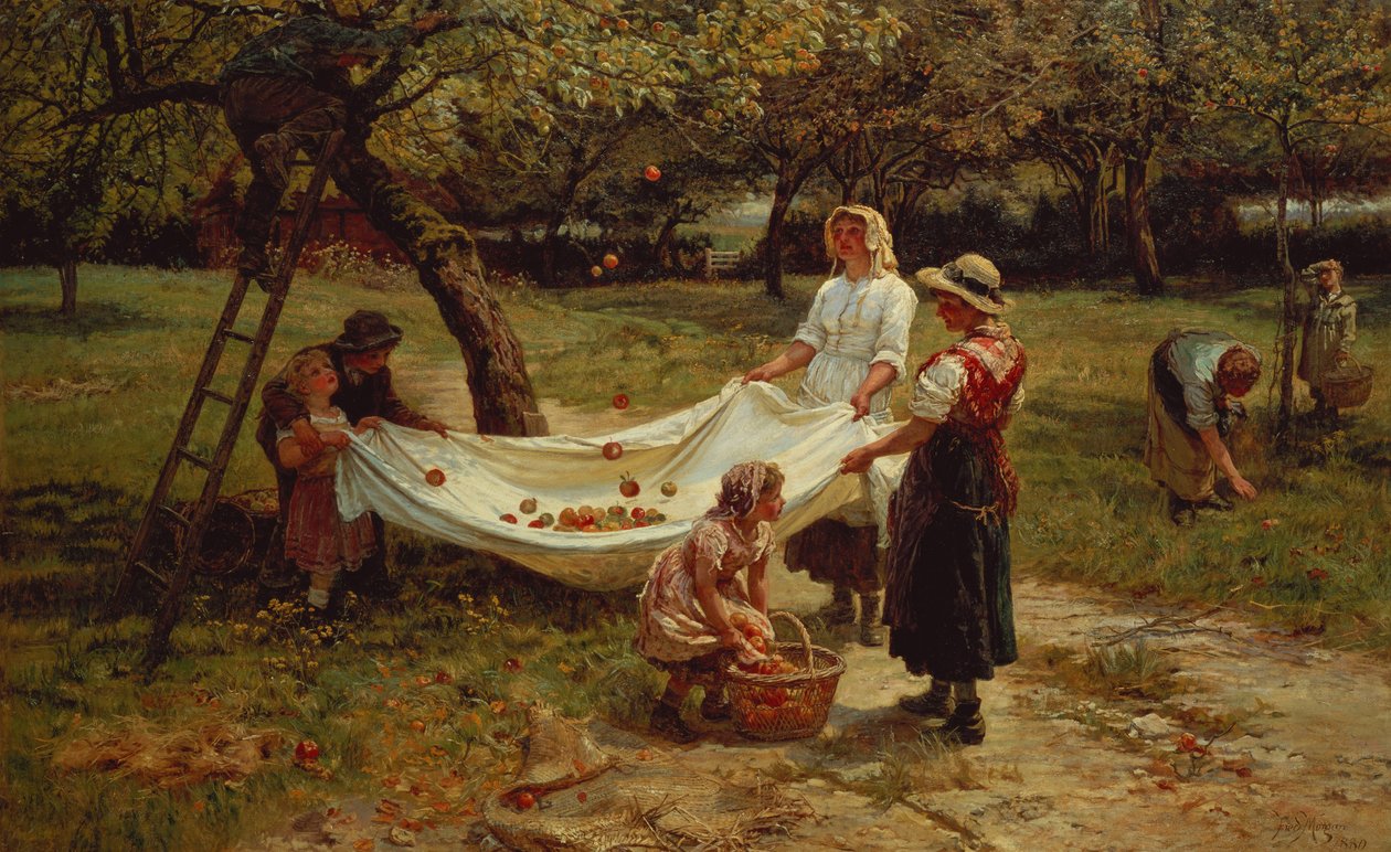 Los recolectores de manzanas, 1880 de Frederick Morgan