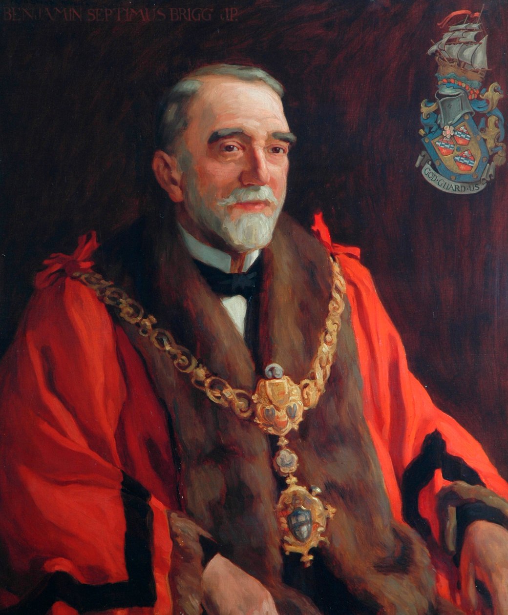 Benjamin Septimus Brigg, Primer Alcalde de Kighley (1882), 1923 de Frederick Stead