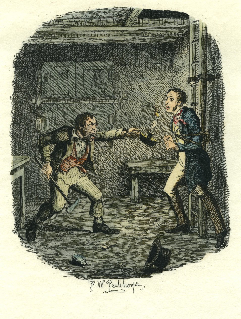Rescate oportuno de Pip, Grandes esperanzas, c.1885 de Frederick W. Pailthorpe