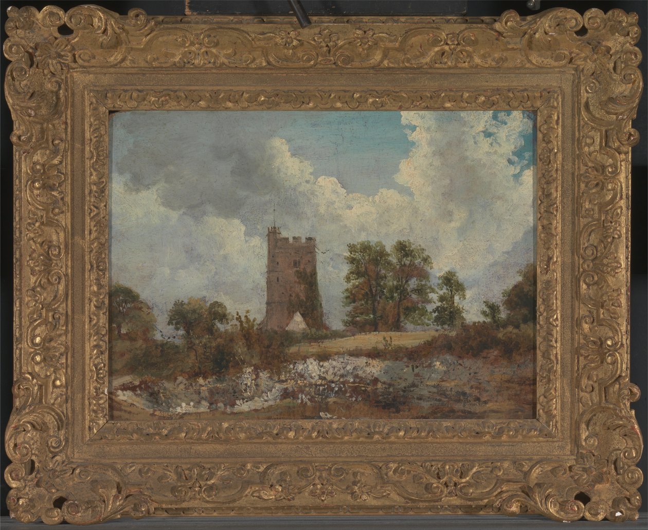 Paisaje con una Iglesia de George Frederick Watts