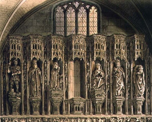 Pantalla sobre la capilla de Enrique V, lámina O de 