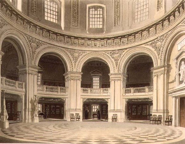 La Cúpula en la Biblioteca Radcliffe, ilustración de la 
