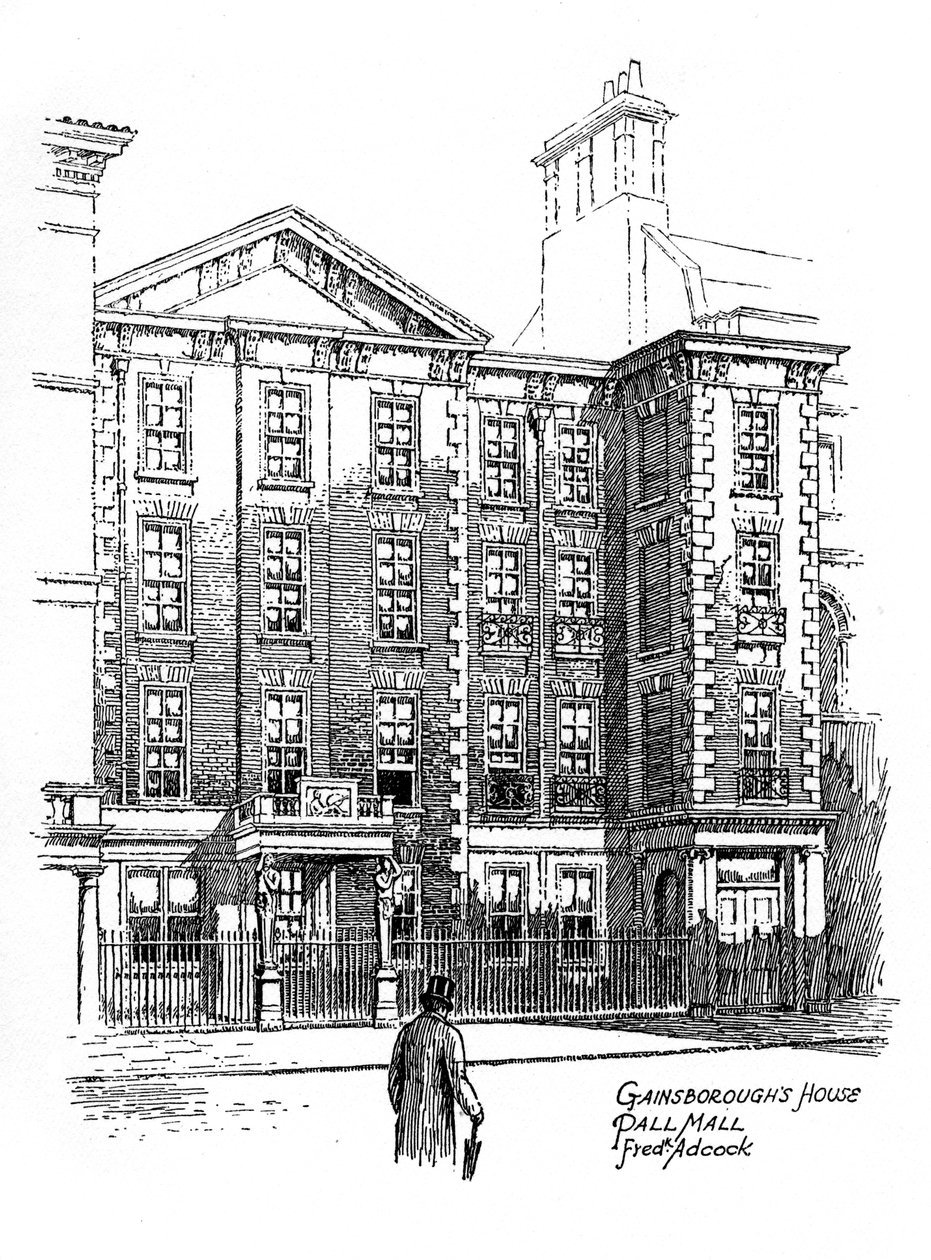 Casa de Gainsborough, Pall Mall, Londres, 1912 de Frederick Adcock