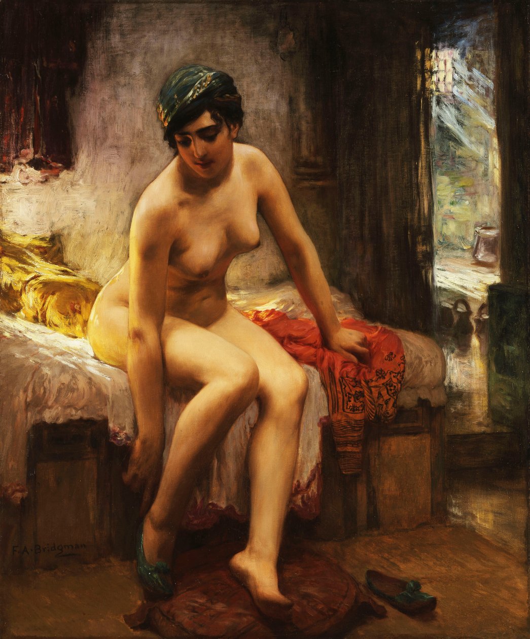 Una prostituta argelina de Frederick Arthur Bridgman