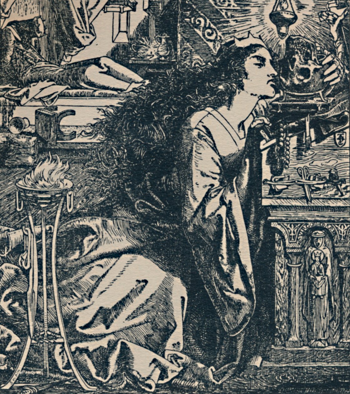 Rosamond, Reina de los Lombardos, c. 1850-1900, 1923 de Frederick Augustus Sandys
