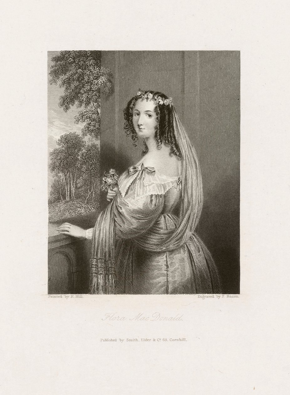 Flora MacDonald, c.1850 (grabado) de Frederick Bacon
