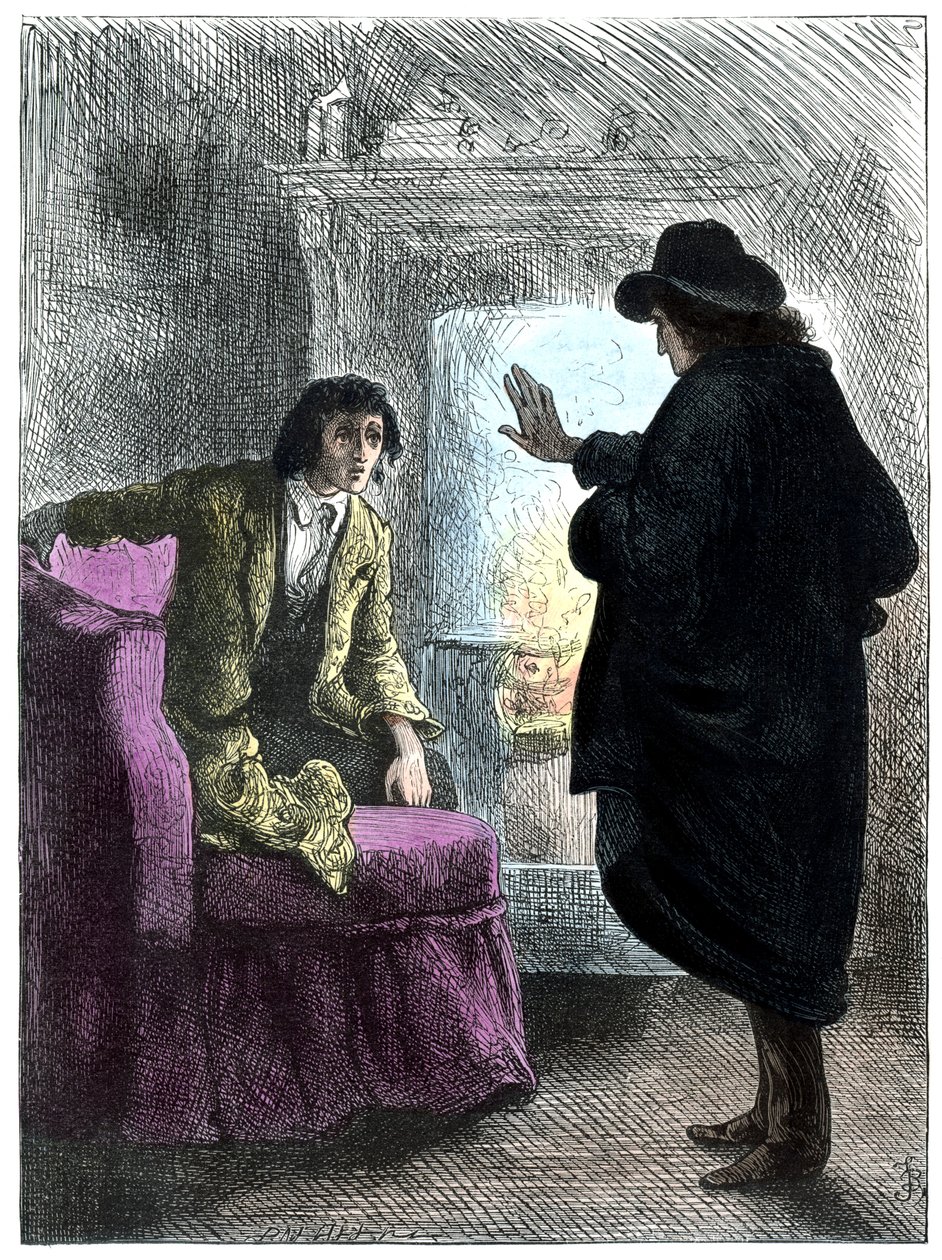 El hombre embrujado de Charles Dickens de Frederick Barnard