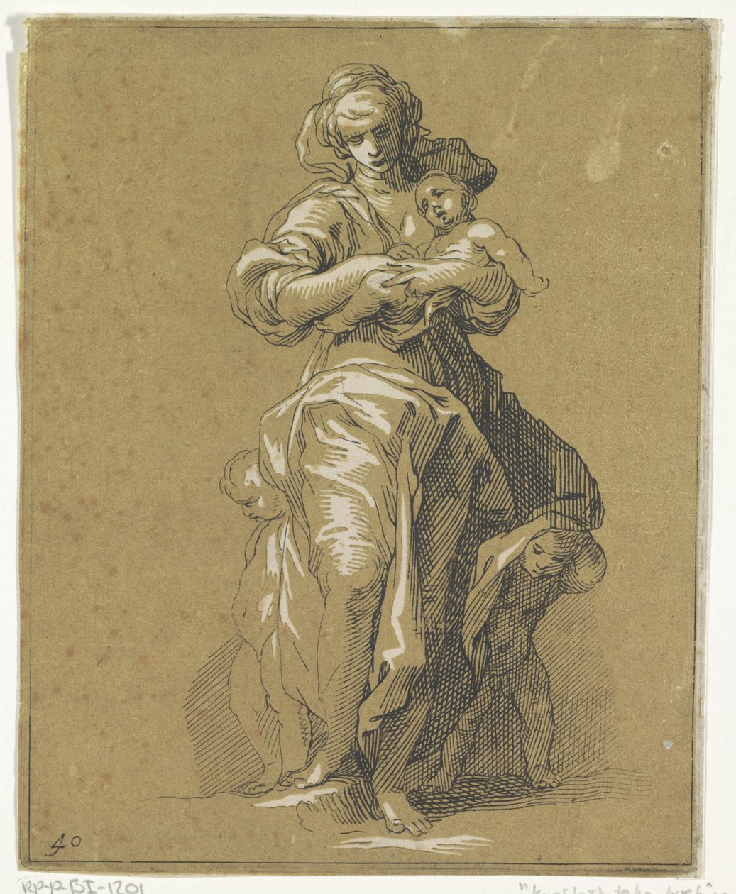 Cáritas con tres niños de Frederick Bloemaert