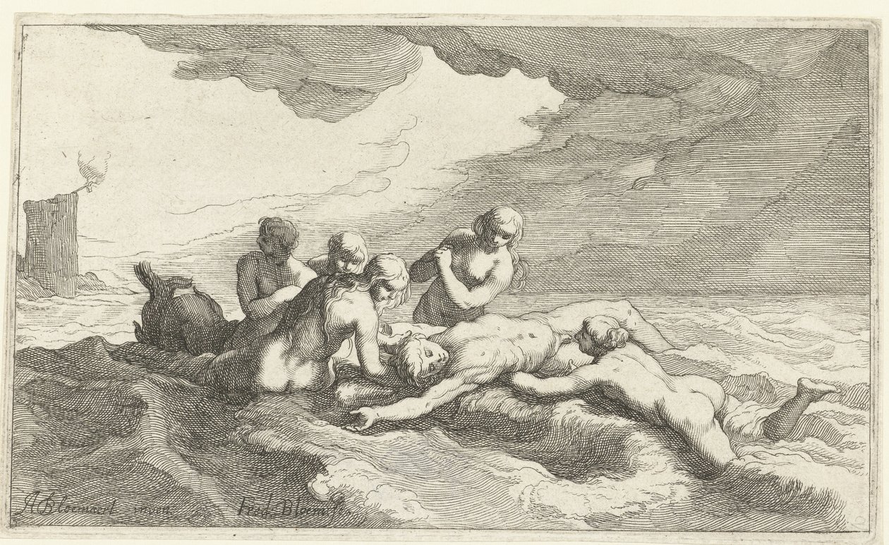 Héroe a Leander de Frederick Bloemaert