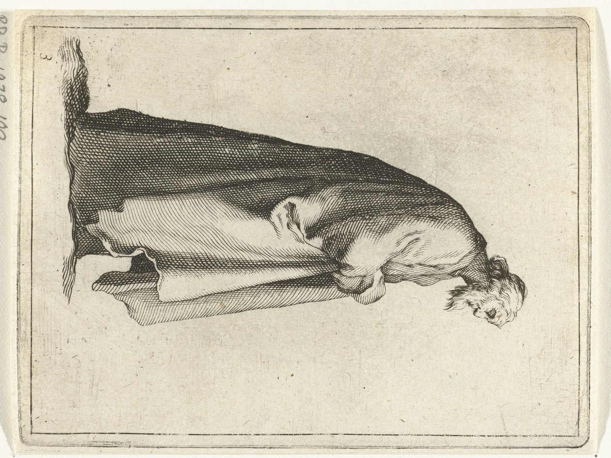 Viejo con abrigo largo 15 figuras pequeñas (título de la serie) de Frederick Bloemaert