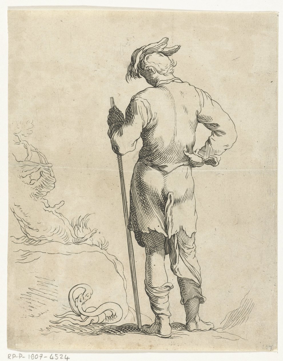 hombre de pie Cuaderno de dibujo de Abraham Bloemaert (título de la serie) de Frederick Bloemaert
