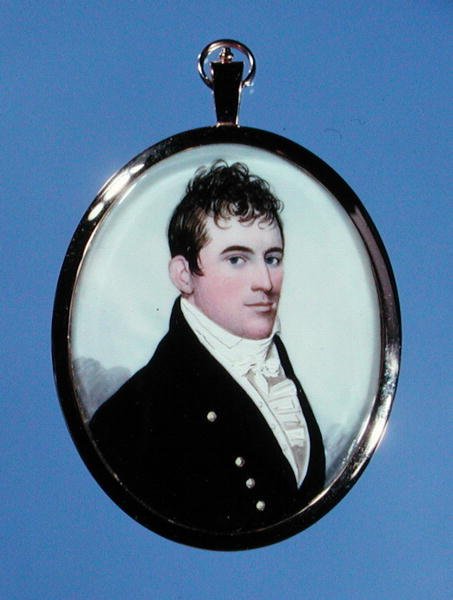 Retrato en miniatura de James Drew, c.1805-10 de Frederick Buck
