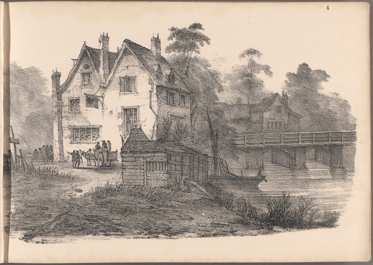 One of A Series of Sixty Sketches of Cottages. Londres, 1825. de Frederick Calvert