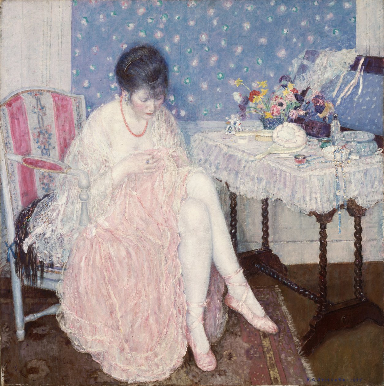 Lencería desgarrada de Frederick Carl Frieseke