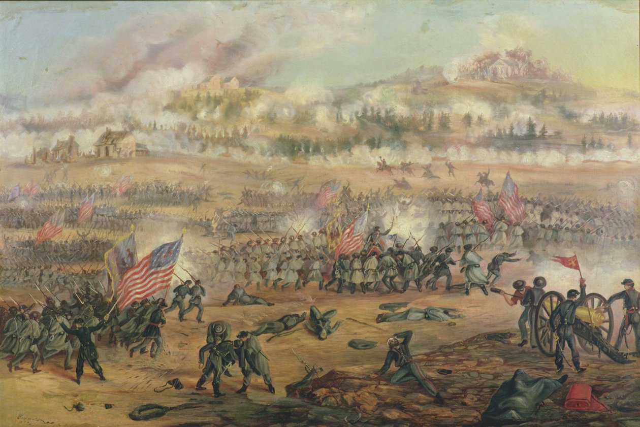 La Batalla de Fredericksburg el 13 de diciembre de 1862 de Frederick Cavada
