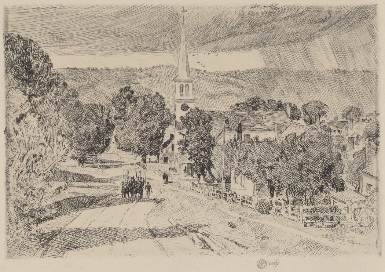 Un pueblo de Vermont de Frederick Childe Hassam