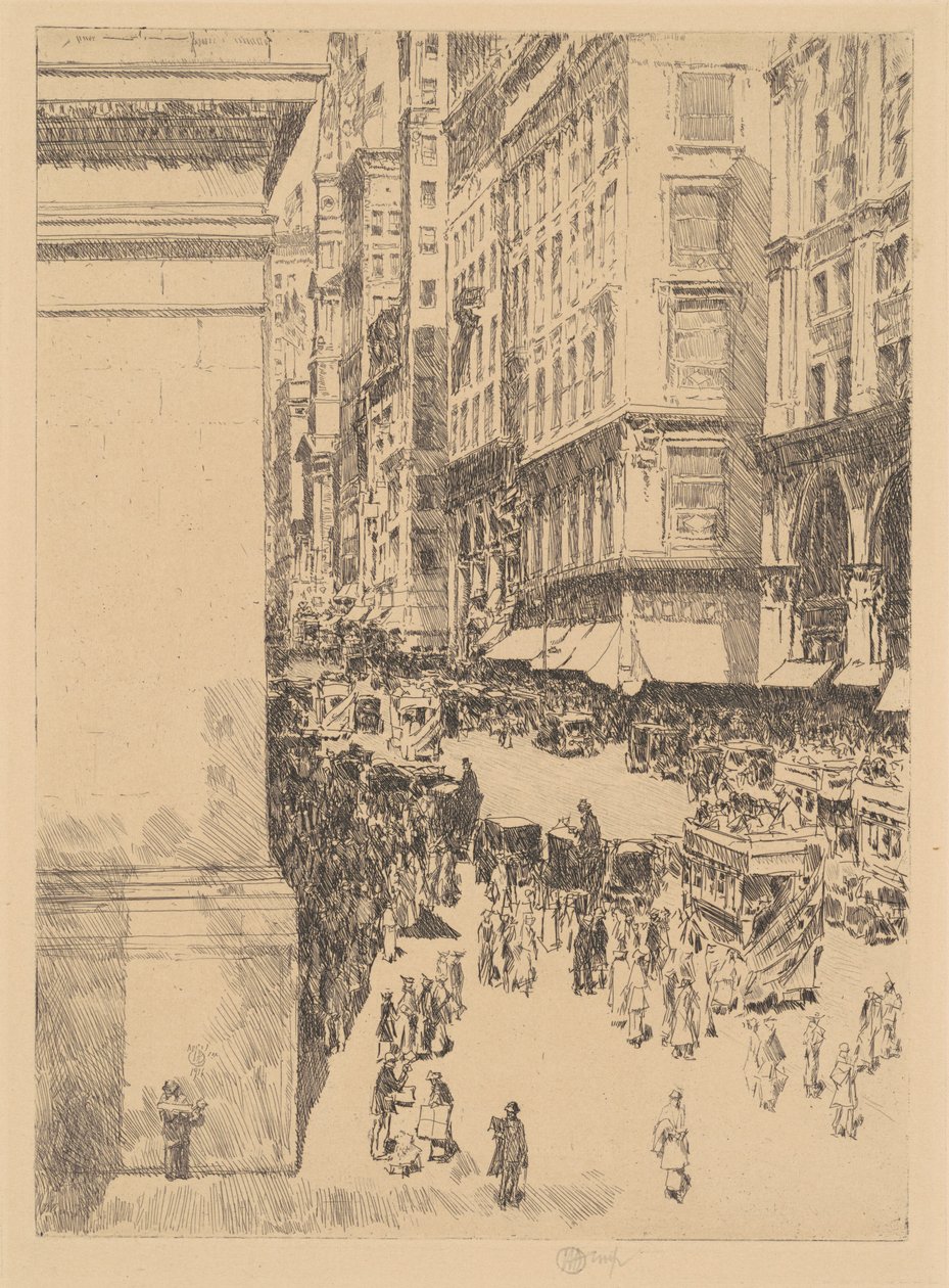 Quinta Avenida, Mediodía, 1916 de Frederick Childe Hassam