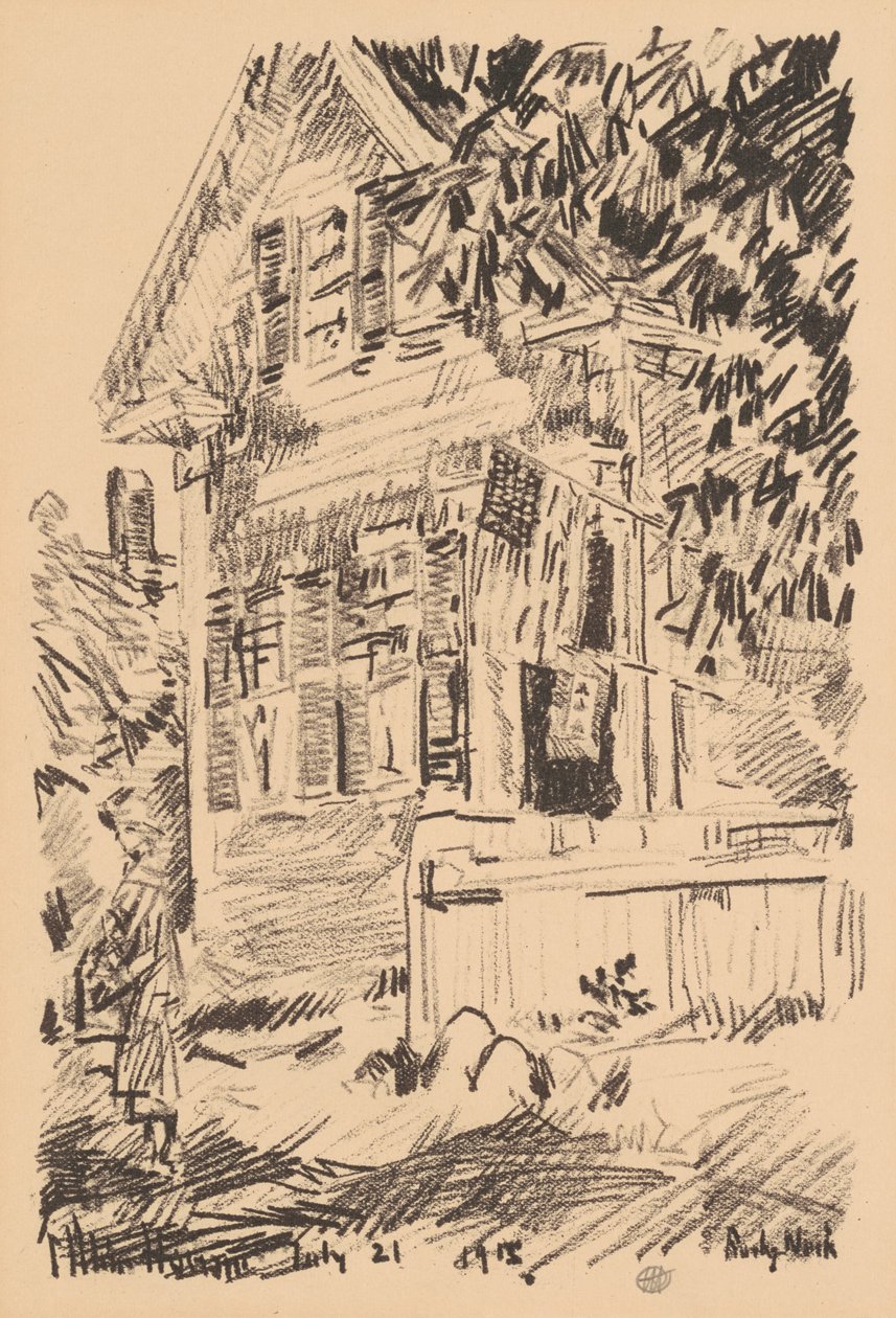 La bandera de servicio, 1918 de Frederick Childe Hassam