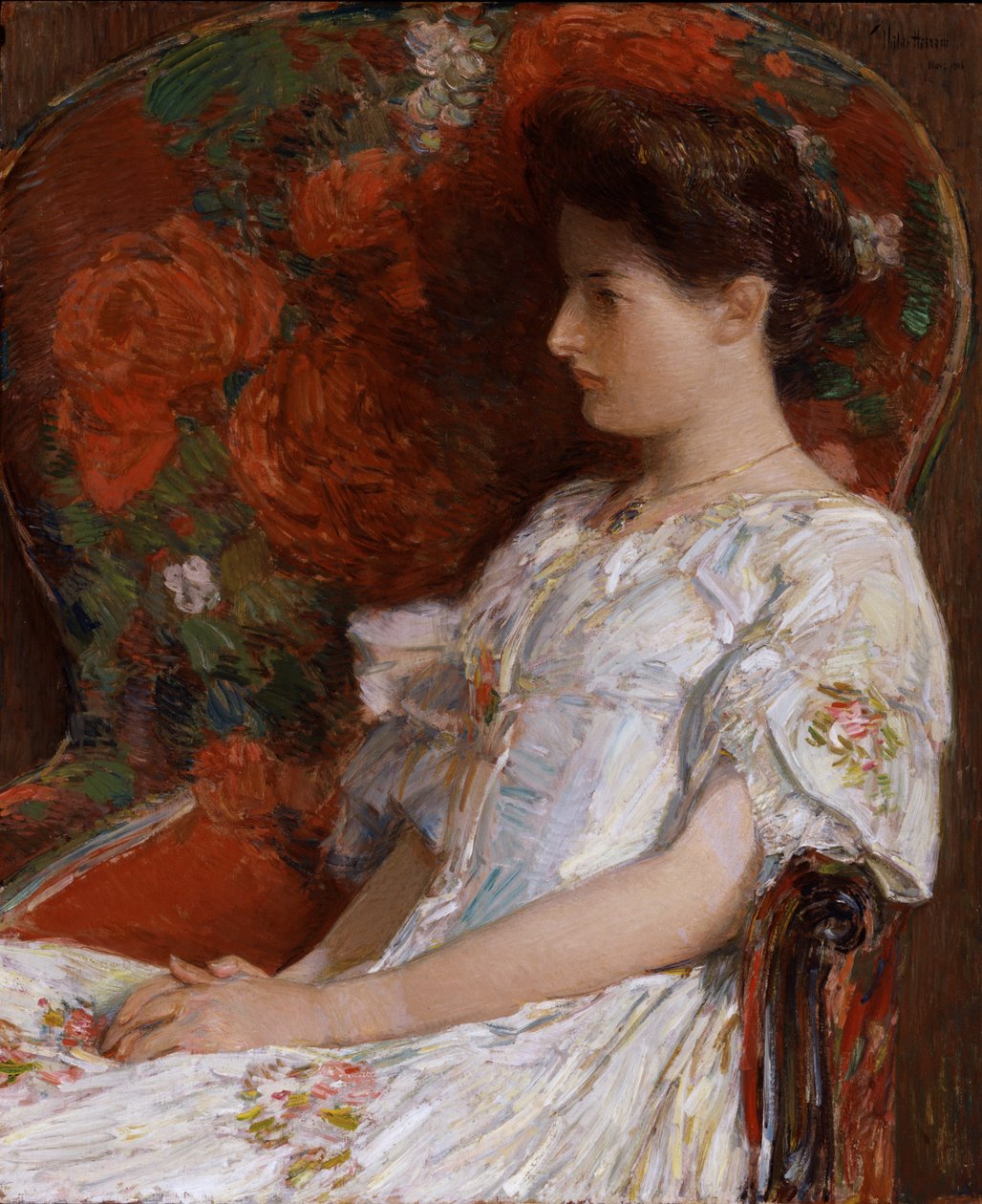 La silla victoriana, 1906 de Frederick Childe Hassam