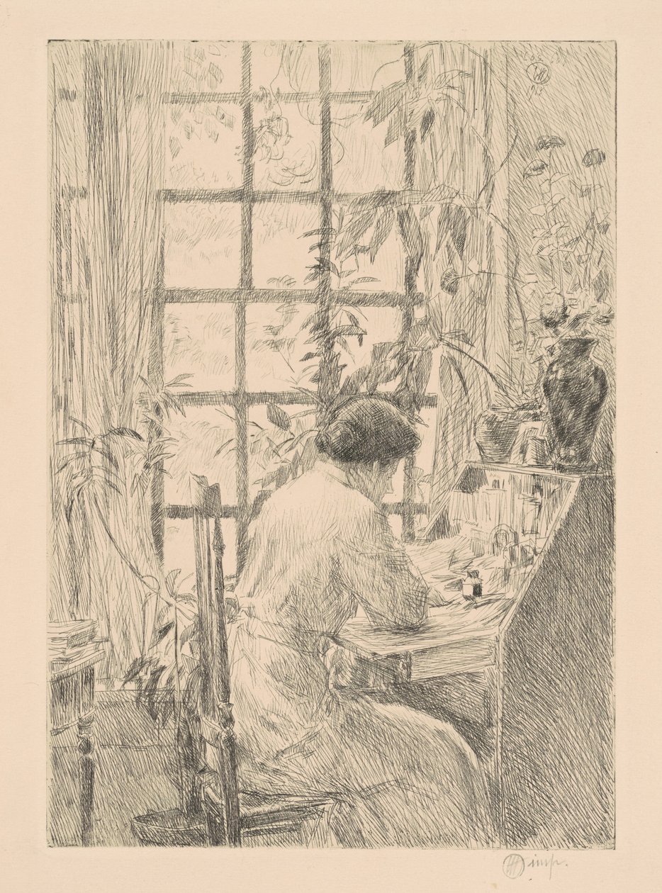 El escritorio, 1915 de Frederick Childe Hassam