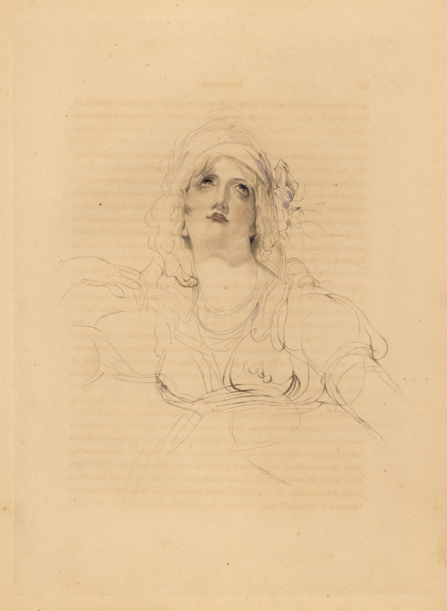 Retrato de Lady Emma Hamilton, amante de Horatio Nelson de Frederick Christian Lewis