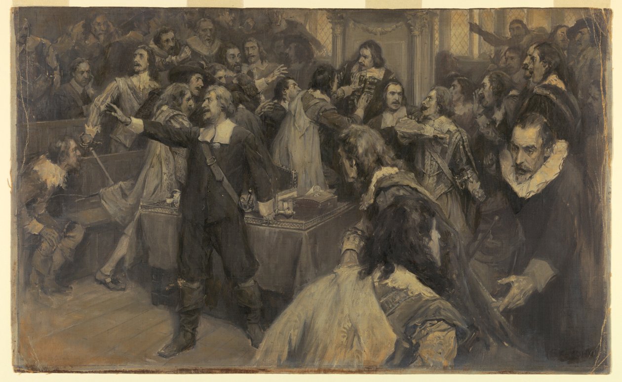 Escena en la Casa del Parlamento, 2 de marzo de 1629 de Frederick Coffay Yohn