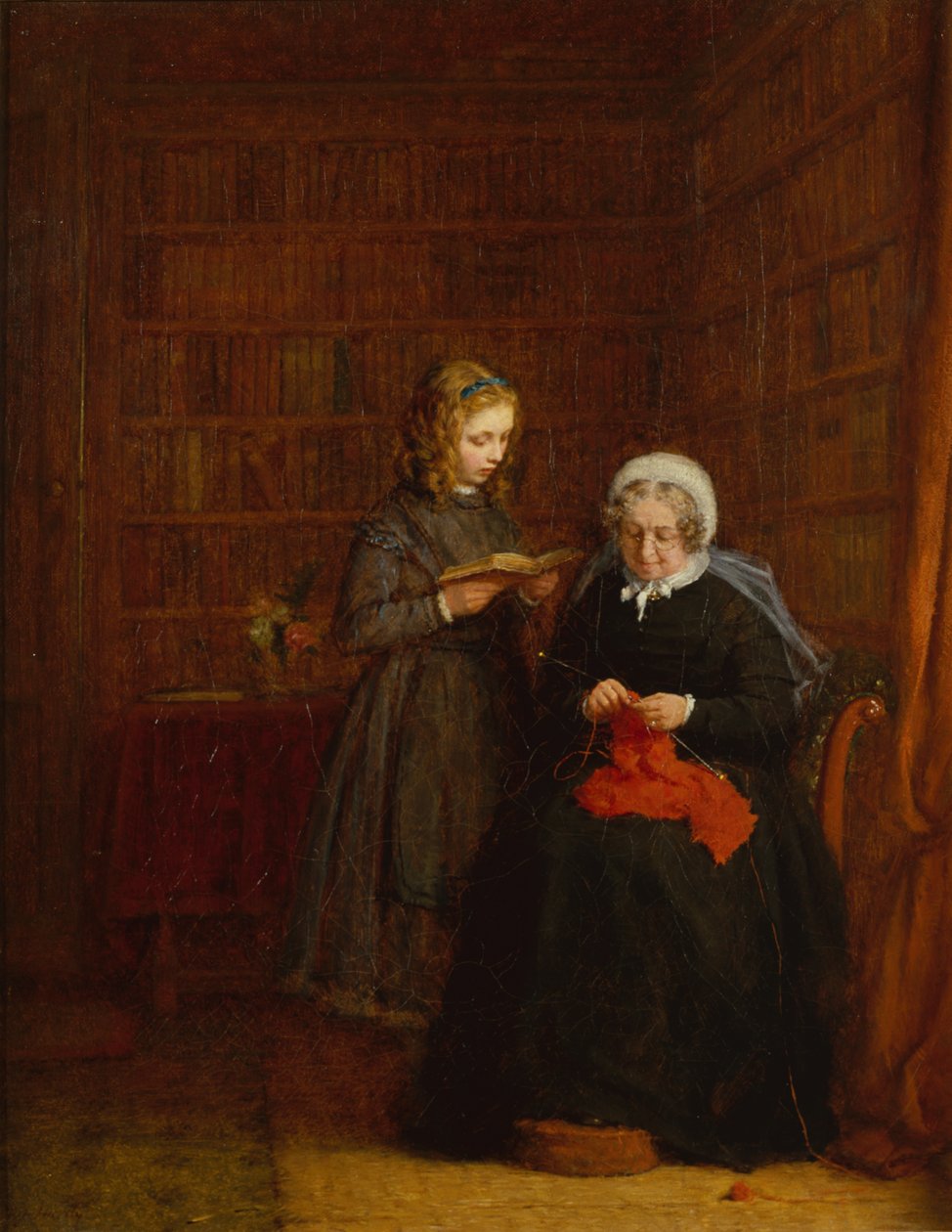 Retrato de la Sra. Hearne y su Sobrina Nieta Fanny Sowman de Frederick Daniel Hardy