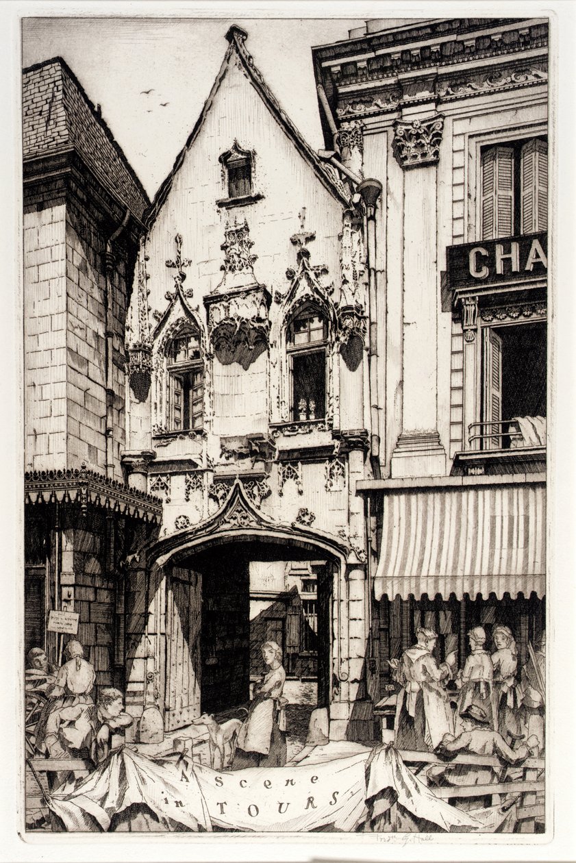 Una escena en Tours de Frederick G. Hall