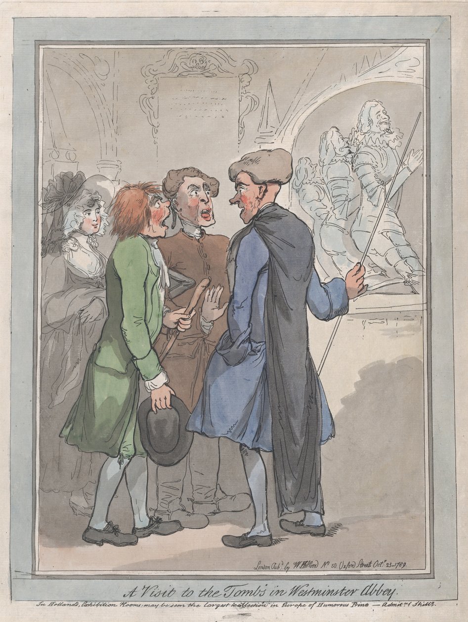 Una visita a las tumbas en la Abadía de Westminster, 23 de octubre de 1789 de Frederick George Byron