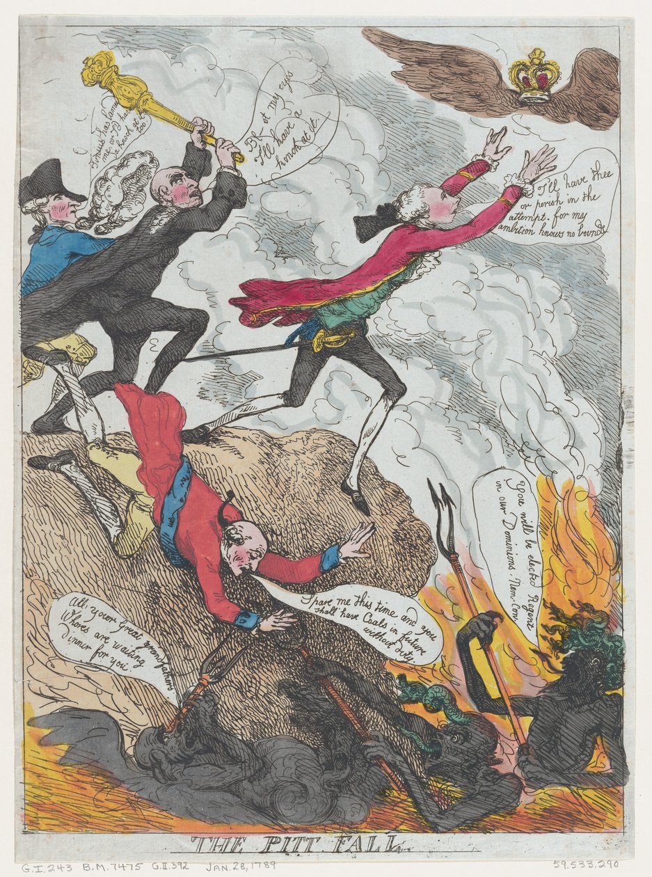 La trampa de Pitt, enero de 1789 de Frederick George Byron