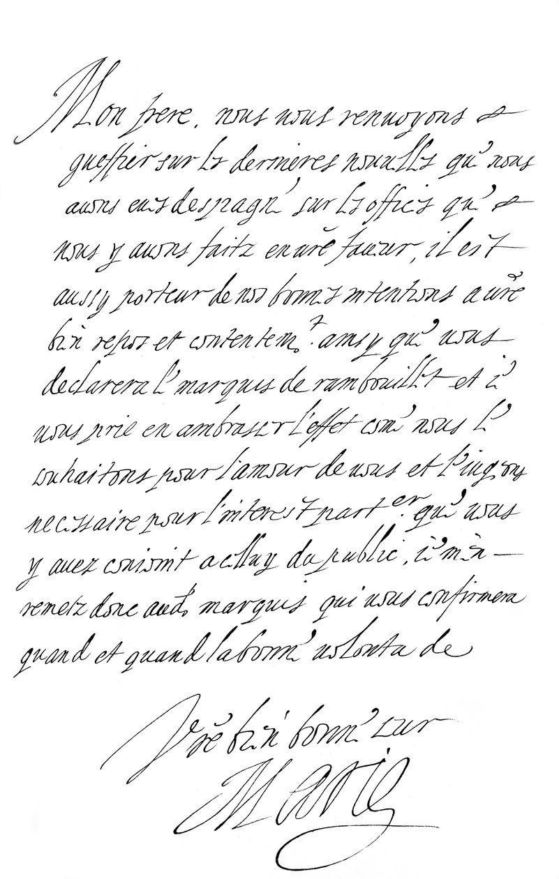 Carta de María de Médici al Duque de Saboya, finales del siglo XVI - principios del siglo XVII, 1865 de Frederick George Netherclift