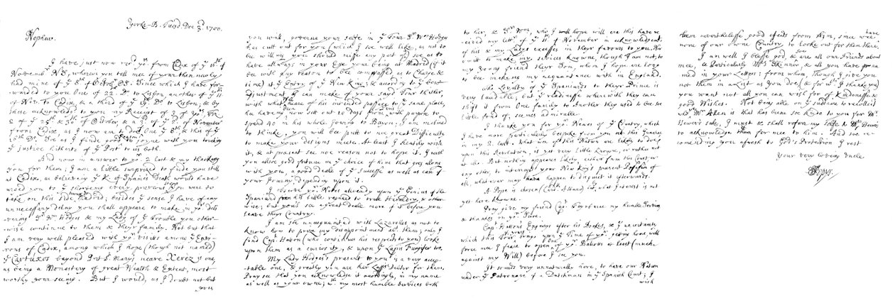 Carta de Samuel Pepys a John Jackson, Esq de Frederick George Netherclift