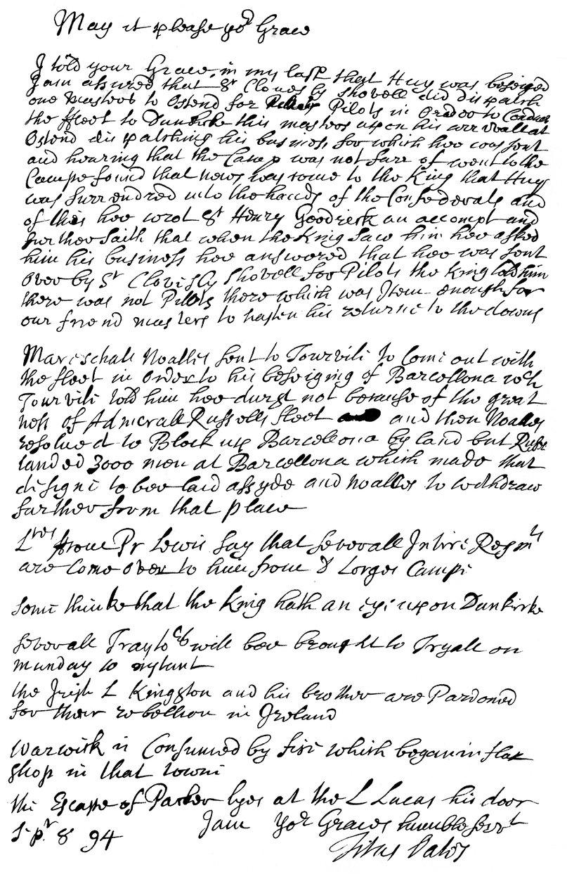 Carta de Titus Oates al duque de Bolton, 1694 1865 de Frederick George Netherclift