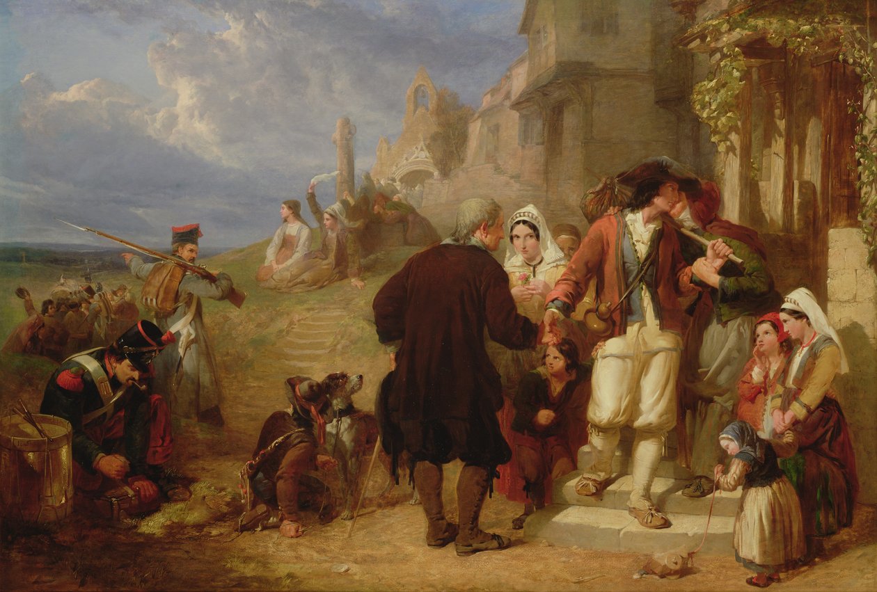 Partida del conscripto de Bretaña de Frederick Goodall