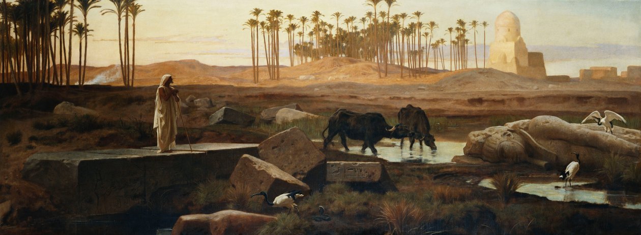 Memphis, junto al Nilo, 1882 de Frederick Goodall