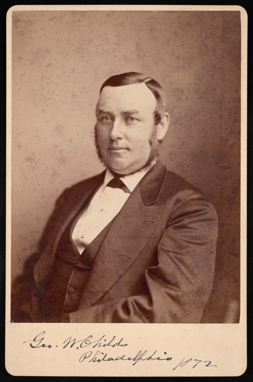 Retrato de George William Childs 1829-1894, 1872 de Frederick Gutekunst