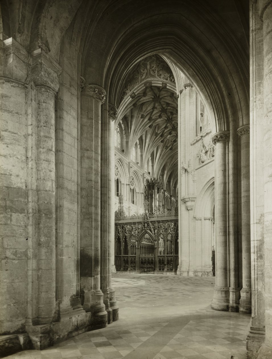 Catedral de Ely: Octógono de la nave sur de Frederick H. Evans