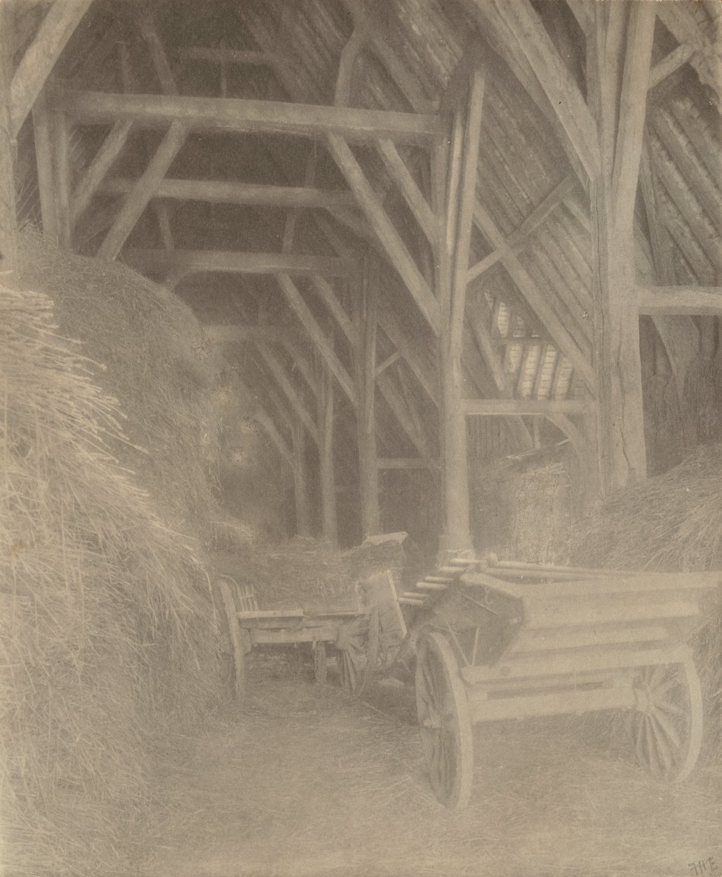 Granero de Great Cokkeswell (cerca de Kelmscott): Interior de Frederick H. Evans