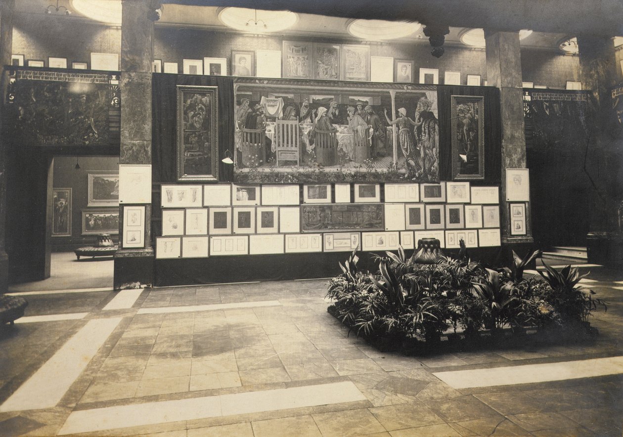 Exposición Memorial de Edward Burne-Jones en la New Gallery de Frederick Hollyer