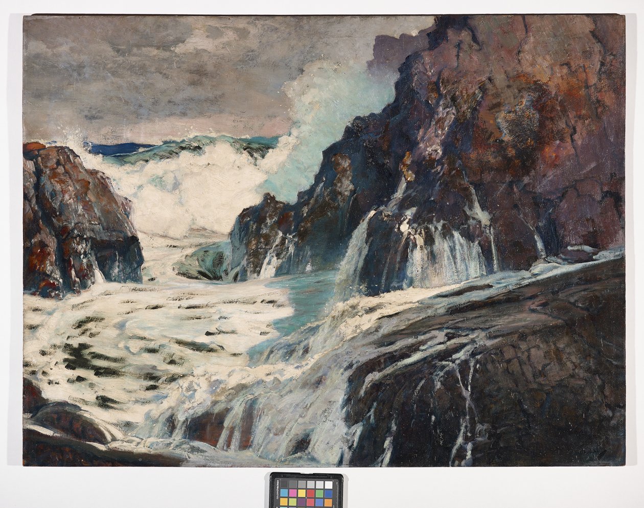 Después de la tormenta, c.1925 (óleo sobre contrachapado) de Frederick Judd Waugh