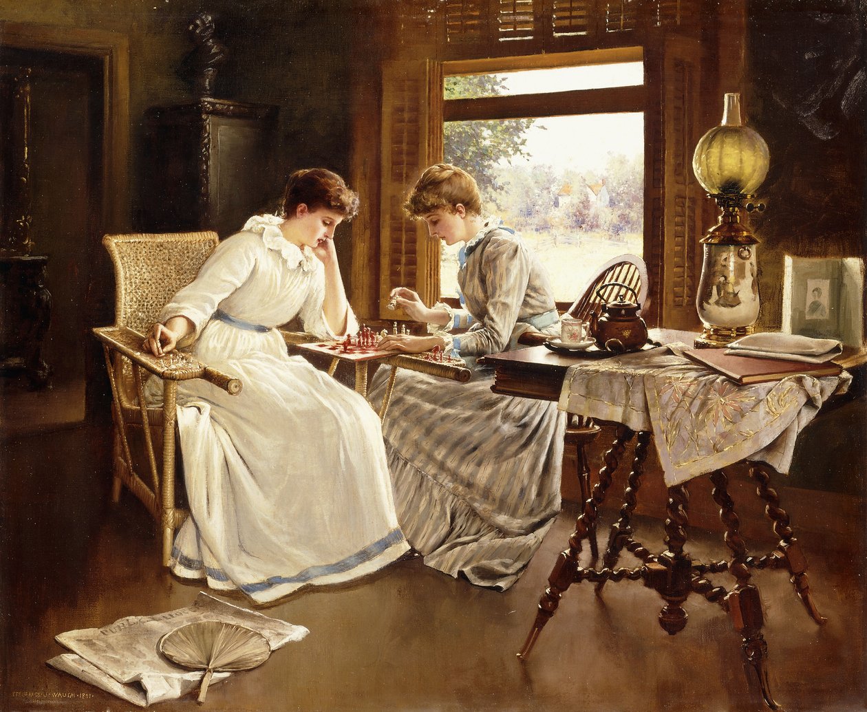 Los jugadores de ajedrez de Frederick Judd Waugh
