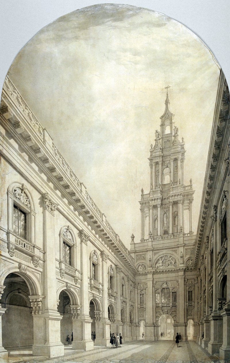 Diseño para el Nuevo Royal Exchange, 1839 de Frederick Mackenzie